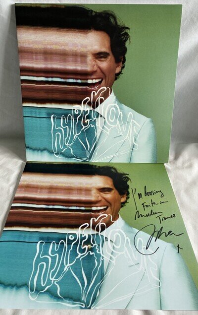 IN HAND!! Mika Hyperlove Vinyl W/SIGNED print & Handwritten Lyrics Autographed