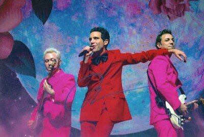 MIKA HAND SIGNED 12 X 8 PHOTO WITH SIGNING DETAILS AUTOGRAPH