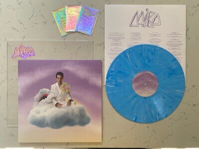 MIKA - Que Ta Tête Fleurisse Toujours - Blue Marble Vinyl LP Record