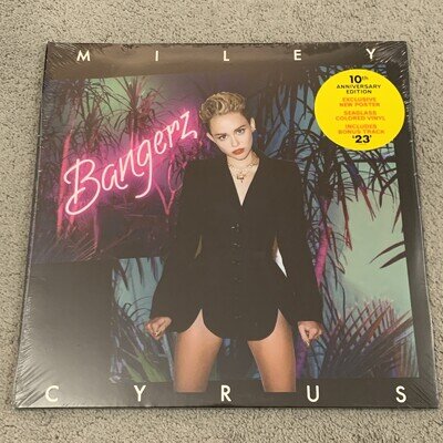 Miley Cyrus : Bangerz Colour VINYL 10th Anniversary 12" New Sealed Sleeve Wear