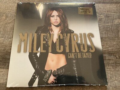 Miley Cyrus - Can't Be Tamed Vinyl LP Album - Gold & Black Dipped - NEW & SEALED