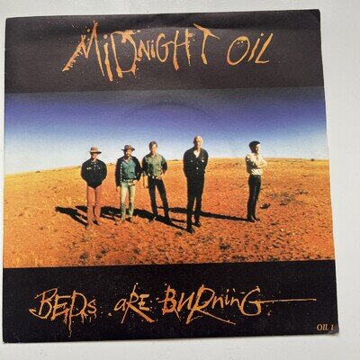 Midnight Oil Beds Are Burning Vinyl Record T3 1989 MINT