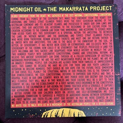 Midnight Oil The Makarrata Project limited yellow 2020 LP Album vinyl record