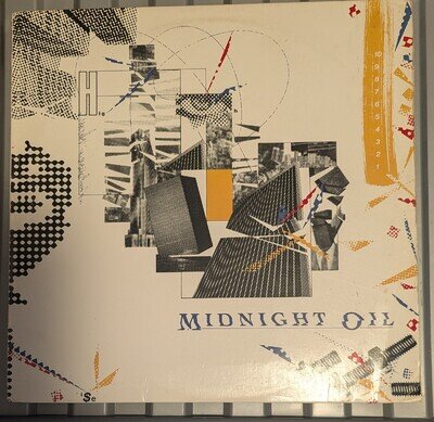 MIDNIGHT OIL - 10,9,8,7,6,5,4,3,2,1 UK 1982 ROCK VINYL LP RECORD