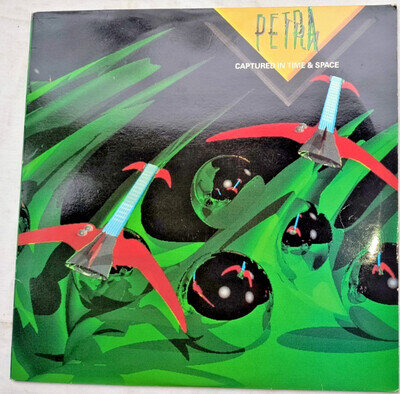 PETRA "CAPTURED IN TIME AND SPACE" 1986 2x VINYL LP SET HARD ROCK XIAN VG / EX