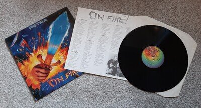 Petra – On Fire Vinyl Record FIRST UK/EU Pressing 1988