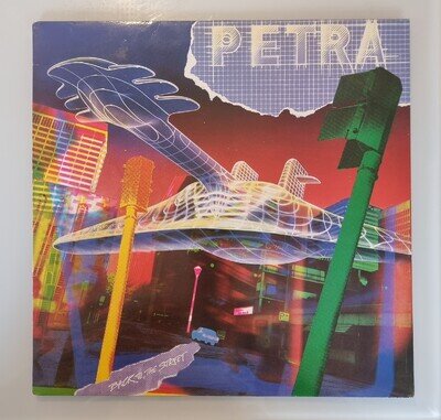 PETRA * BACK TO THE STREET * RELIGIOUS ROCK LP STAR SONG SRR 2073 .