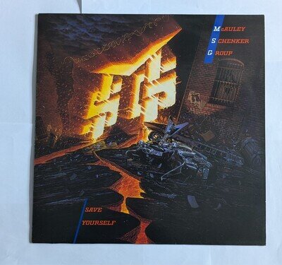 McAuley Schenker Group Save Yourself LP 1989 Play tested