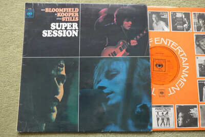 MIKE BLOOMFIELD, AL KOOPER, STEPHEN STILLS – SUPER SESSION LP– EXC+ MONO UK 1968