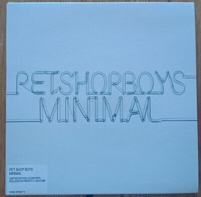 Pet Shop Boys : Minimal - UK rare NM limited clear vinyl 7" Parlophone 2006