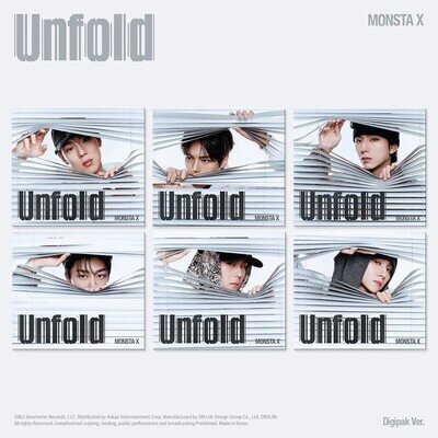 MONSTA X [UNFOLD] America 1st Album DIGIPACK Ver./CD+Photo Book+Card+Poster+GIFT