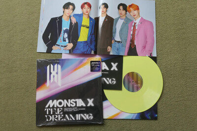 MONSTA X – THE DREAMING Yellow Vinyl LP – MINT 2022 POP K-POP