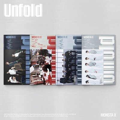 MONSTA X UNFOLD America 1st Album 4 Ver SET/4CD+4 Photo Book+8 Card+4Poster+GIFT