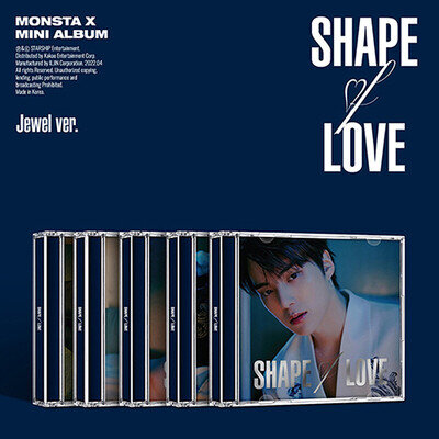 MONSTA X SHAPE OF LOVE JEWEL CASE Ver CD+Photo Book+Card+Poster+GIFT