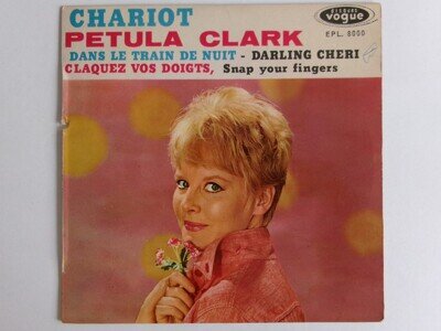 PETULA CLARK CHARIOT EP DISQUES VOGUE EPL. 8000 SOUL BALLAD FRANCE