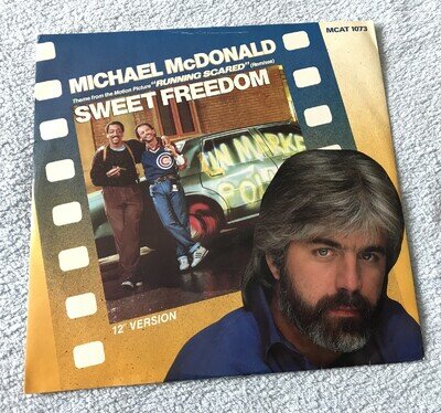 MICHAEL McDONALD - SWEET FREEDOM - NEAR MINT 1986 MCA 12" SINGLE - SOUL CLASSIC