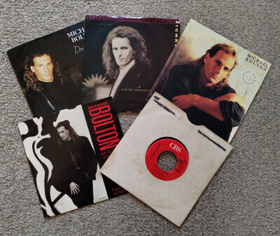 Michael Bolton - 7" Inch Vinyls - Job Lot - Low Postage