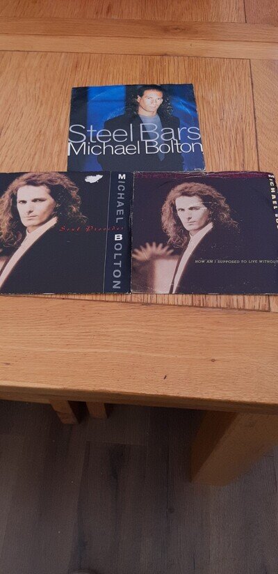 Michael Bolton Vinyl Singles X 3