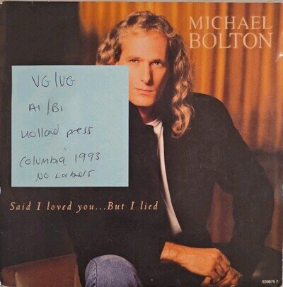 Michael Bolton Said I Loved You...But I Lied Vinyl Record VG/VG 659876 1993