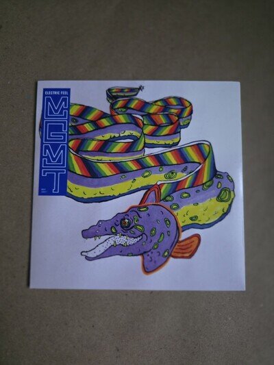 MGMT Electric Feel 7'' Vinyl Record, Purple, 2008 UK Single