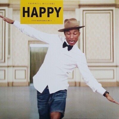 Pharrell Williams - Happy (12", Yel) (Very Good Plus (VG+))