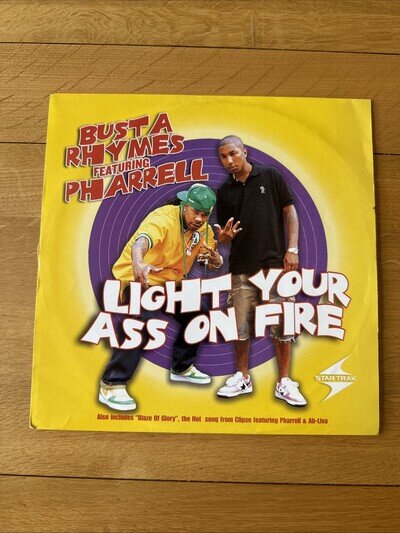 Busta Rhymes Pharrell Williams Light Your Ass On Fire 12 Vinyl Artista 2003