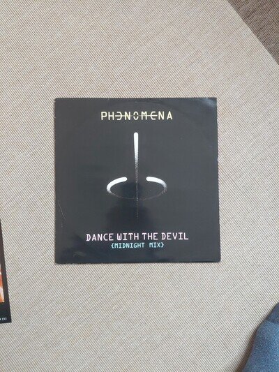 PHENOMENA - DANCE WITH THE DEVIL 12" SINGLE (1985, Bronze, BROX 193) With POSTER