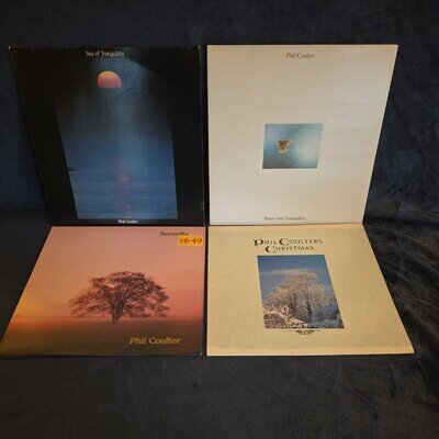 4 x PHIL COULTER Vinyl 12" LP 's Bundle Sea of Tranquility, Serenity, Christmas