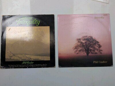 Pair Of SIGNED Phil Coulter 12” Vinyl Records - VG/NM