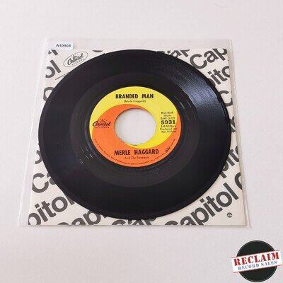 merle haggard - branded man 7" vinyl record VG+