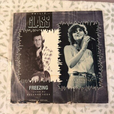 Philip Glass & Linda Ronstadt - Freezing 12" Vinyl EP 4-Track (TA 7166)