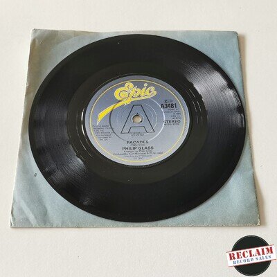 philip glass - facades 7" promo vinyl record VG