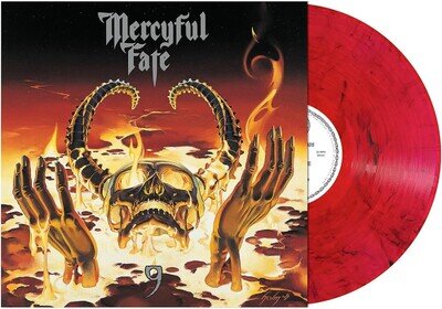 Mercyful Fate - 9 (Red Smoke Vinyl LP 2023, Reissue, 10 Track Album 3984-2521)