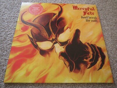 MERCYFUL FATE ~DON'T BREAK THE OATH~ AWESOME ORANGE LTD EDITION PRESS LP VINYL
