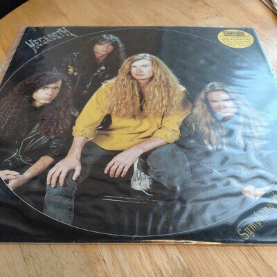 Megadeth ‎– Symphony Of Destruction 12'' CLEAR VINYL POSTER 1992 Ex/Ex condition