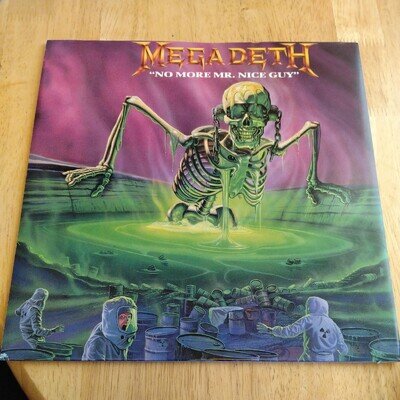 Megadeth – No More Mr Nice Guy 1989 UK 12″ SBK – 12SBK4 Vinyl EX/EX condition