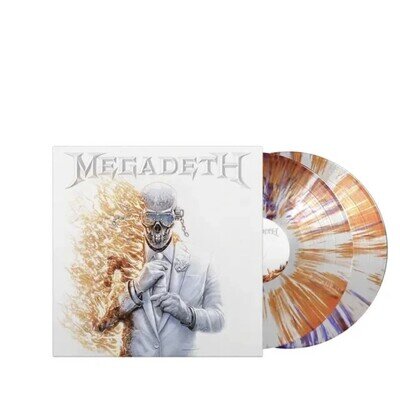 MEGADETH-ONLY 300 COPIES-WHITE BLUE ORANGE SPLATTER COLOURED 2X LP+SIGNED CARD🔥