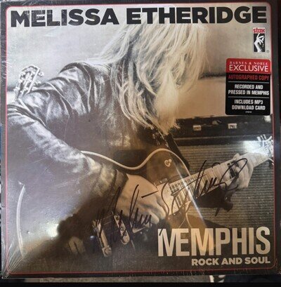 Melissa Etheridge Official Signed Vinyl LP Album Memphis Rock n Roll
