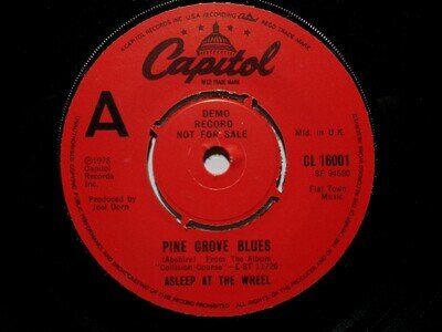 ASLEEP AT THE WHEEL PINE GROVE BLUES CAPITOL CL 16001 COUNTRY ROCK PROMO