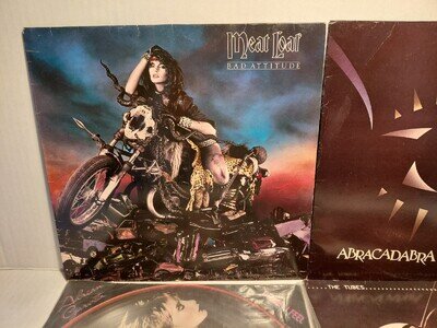 4 x LPs /12" 1980s job lot bundle MEAT LOAF Tubes remote STEVE MILLER/clear vg