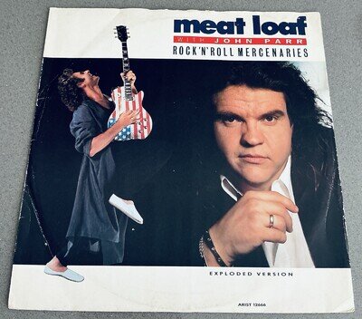 Meat Loaf - Rock N Roll Mercenaries 12” Vinyl Record 1986