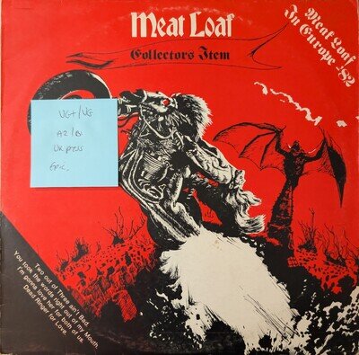 Meat Loaf In Europe 82 Vinyl Record VG+/VG EPCA 12 2251 1982