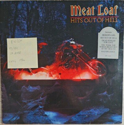 Meat Loaf Hits Out Of Hell Vinyl Record EX/G+ EPC 26156 1984