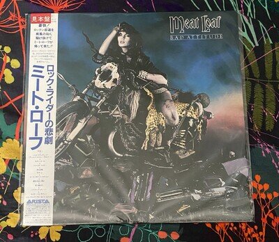 JAPAN PROMO Meat Loaf ‎– Bad Attitude 1984 25RS-241 Vinyl LP With Obi