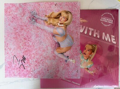 Meghan Trainor - Toy With Me - Coke Bottle Glitter Vinyl Signed LIMITED Rare NEW