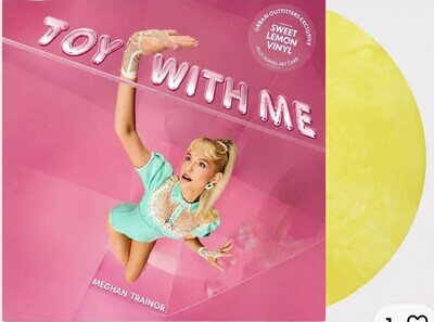 Meghan Trainor 'Toy With Me' NEW Lemon Coloured Vinyl LP - Signed - RARE Sealed