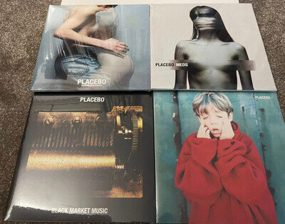 Placebo 4 x Black Vinyl LP Bundle Meds Self Black Market Sleeping Ghosts Sealed