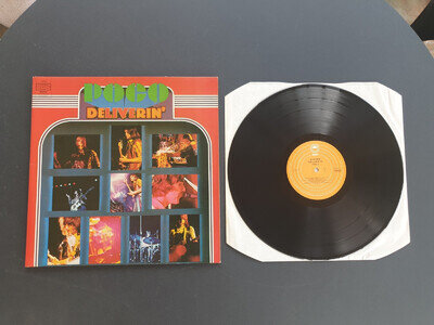 POCO - DELIVERIN' 1970 UK PRESS PROMO 12" VINYL RECORD LP EX/EX