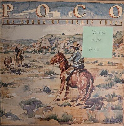 Poco The Songs Of Richie Furay Vinyl Record VG+/VG CBS31781 1979 1st Press