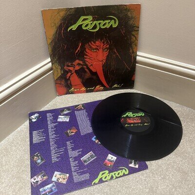 POISON OPEN UP AND SAY...AHH VINYL 1988 EST 2059